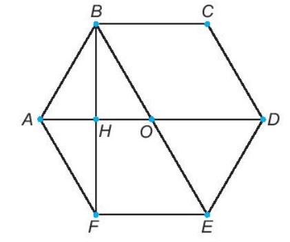 Cho hình vẽ: a) Đo và tính tổng số đo các góc của hình thoi OBCD