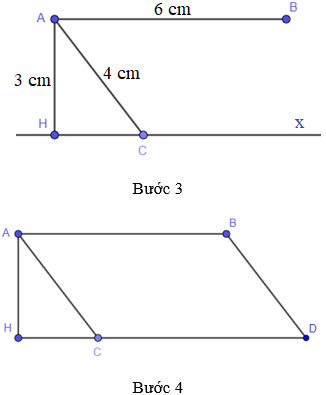Vẽ hình theo yêu cầu sau: a) Hình vuông có độ dài cạnh bằng 3, 5cm