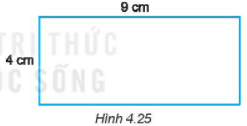 Hãy cắt miếng bìa hình chữ nhật có độ dài hai cạnh là 4cm và 9cm