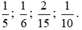 Các phân số sau đây được sắp xếp theo một quy luật, hãy quy đồng