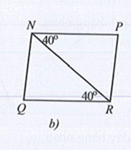 Nêu thêm một điều kiện để hai tam giác trong mỗi hình 31a, 31b, 31c, 31d là hai tam giác 