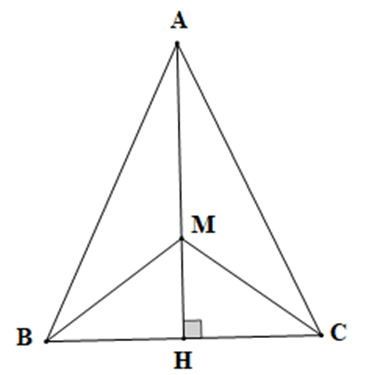 Cho tam giác ABC cân tại A có H là hình chiếu của A trên đường thẳng BC