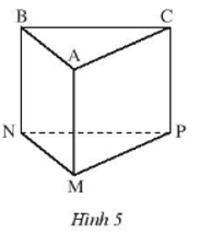 Hãy điền vào chỗ chấm để mô tả hình bên. Hình ABC.MNP (Hình 5) là hình