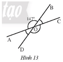 Tìm số đo các góc chưa biết trong Hình 13