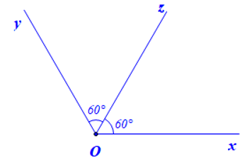 Vẽ góc xOy có số đo là 120°