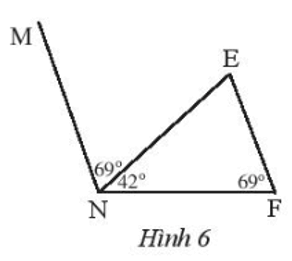 Quan sát Hình 6, hãy chứng tỏ rằng MN // EF