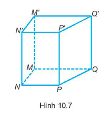 Gọi tên đỉnh, cạnh đáy, cạnh bên, mặt đáy, mặt bên của hình lăng trụ đứng tứ giác MNPQ