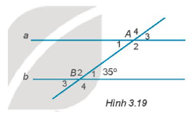 Cho Hình 3.19, biết a // b