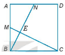 Cho hình vuông ABCD. Gọi M và N lần lượt là trung điểm của AB và AD (H.4.36)