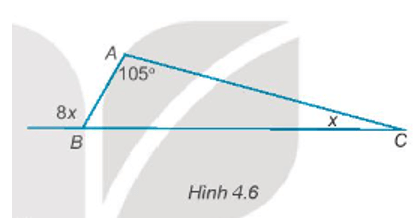 Tìm số đo các góc B và C của tam giác ABC trong Hình 4.6