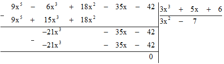 Thực hiện các phép tính sau: (5x^3 – 2x^2 + 4x – 4)(3x^2 + x – 1)