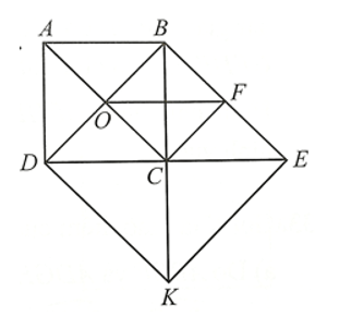 Cho hình vuông ABCD có hai đường chéo AC và BD cắt nhau tại O