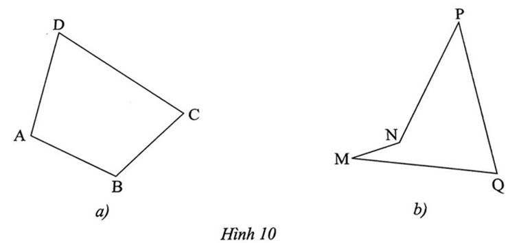 Tìm tứ giác lồi trong các hình sau