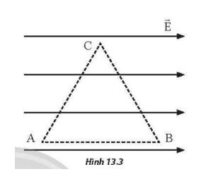 Xét một vùng không gian có điện trường đều, cho 3 điểm A , B, C tạo thành một tam giác đều 