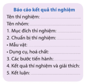 So sánh kết quả màu dung dịch trong các ống nghiệm