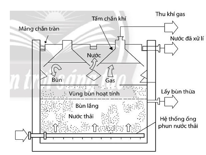 Quan sát Hình 27.5 và 27.6, hãy mô tả quá trình xử lí nước thải bằng phương pháp