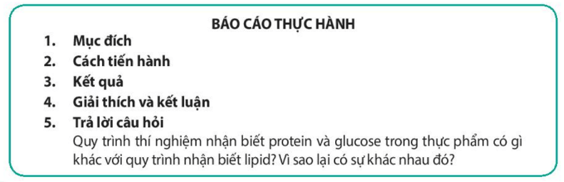 Lý thuyết Sinh 10 Kết nối tri thức Bài 6: Thực hành nhận biết một số phân tử sinh học