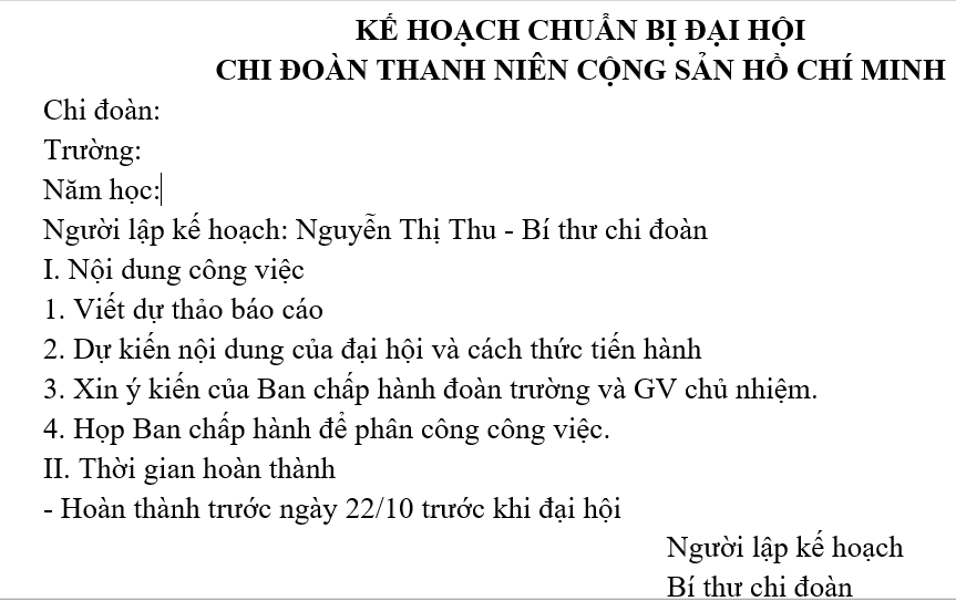 Soạn bài Lập kế hoạch cá nhân ngắn nhất