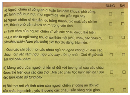 Tiếng Việt 5 VNEN Bài 23B: Giữ cho giấc ngủ bình yên | Soạn Tiếng Việt lớp 5 VNEN hay nhất