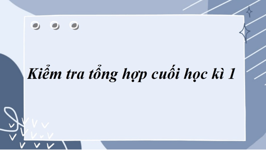 Soạn bài Kiểm tra tổng hợp cuối học kì 1 | Ngắn nhất Soạn văn 8