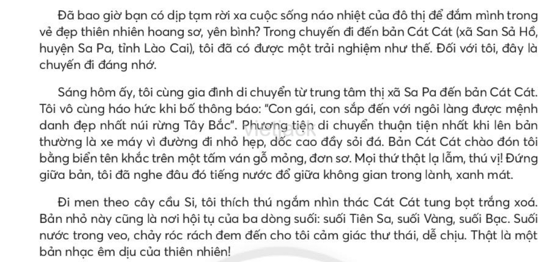 Kể lại một trải nghiệm của bản thân trang 75