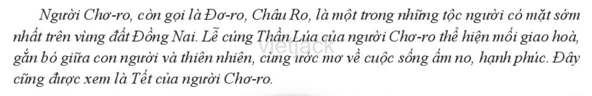 Lễ cúng Thần Lúa của người Chơ-ro