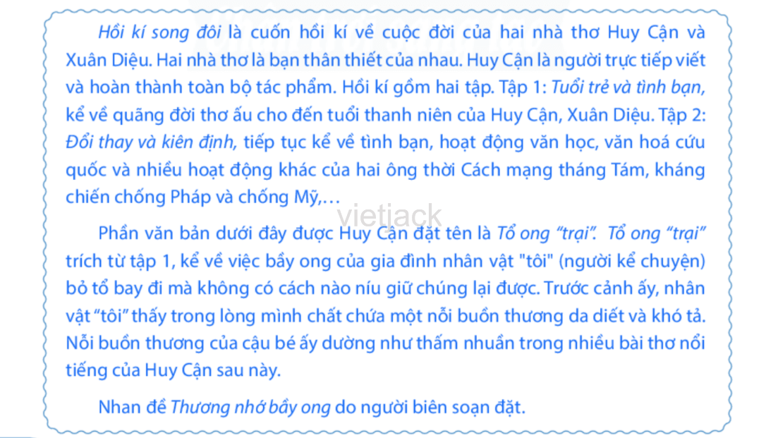 Thương nhớ bầy ong