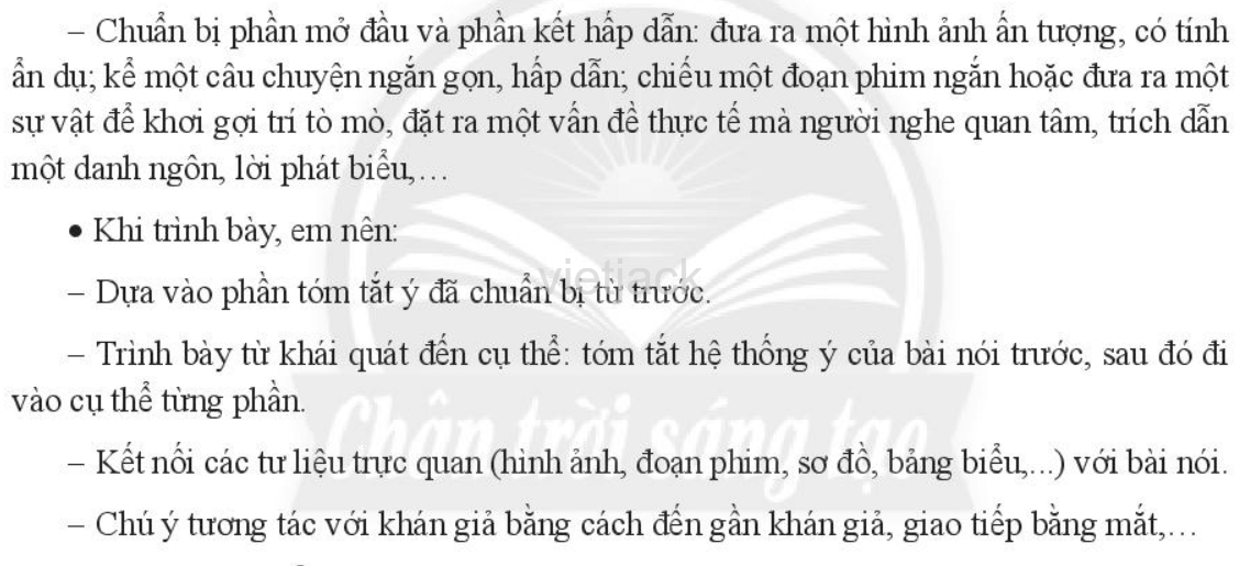 Trình bày ý kiến về một vấn đề trong đời sống