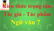 Kiến thức trọng tâm tác giả tác phẩm Ngữ văn 7 đầy đủ