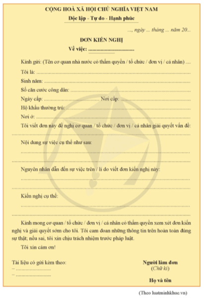 Soạn bài Văn bản kiến nghị về một vấn đề đời sống | Hay nhất Soạn văn 8 Cánh diều