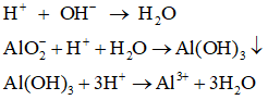 Công thức tính nhanh số mol H+ khi cho từ từ axit vào muối AlO2 (muối aluminat) hay nhất