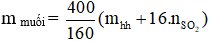 Công thức tính nhanh khối lượng muối thu được khi hoàn tan hết hỗn hợp sắt và oxit sắt bằng dung dịch H2SO4 đặc nóng, dư giải phóng khí SO2 hay nhất