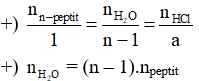Công thức tính số mol OH- trong bài toán thủy phân peptit hay nhất