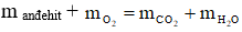 Công thức bài toán đốt cháy anđehit hay nhất