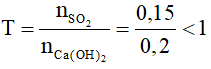Công thức tính nhanh số mol OH- khi cho SO2 với dung dịch kiềm