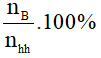 Công thức tính thành phần phần trăm về thể tích các chất trong hỗn hợp