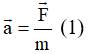 Công thức liên hệ gia tốc và khối lượng