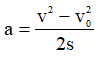 Công thức tính gia tốc hay nhất