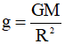 Công thức tính trọng lực