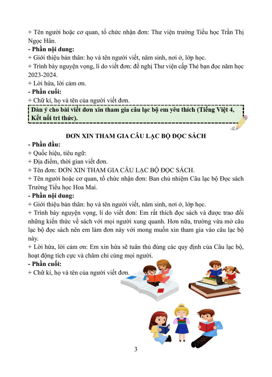 Chuyên đề Viết đơn lớp 4