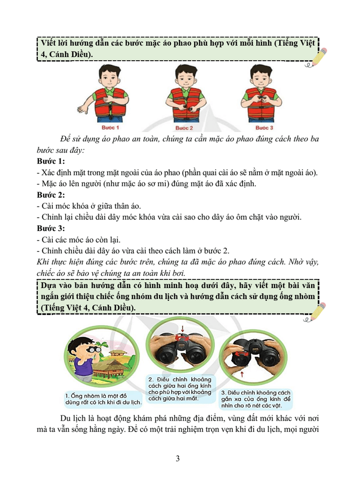 Chuyên đề Viết hướng dẫn sử dụng một sản phẩm lớp 4
