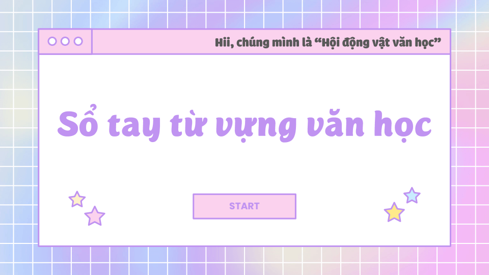 Sổ tay từ vựng văn học cực chất