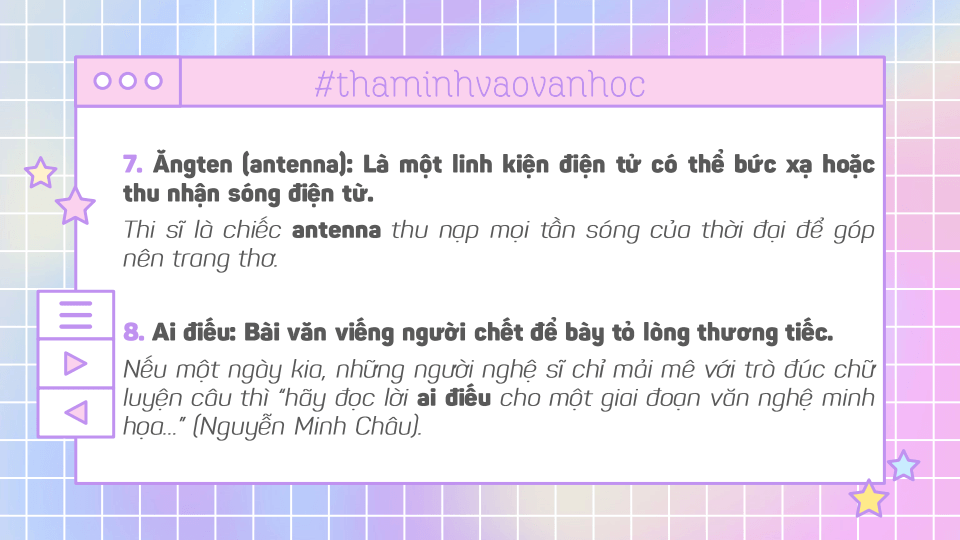 Sổ tay từ vựng văn học cực chất