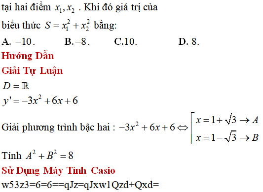 130 bài tập Cực trị của hàm số cơ bản có lời giải - Toán lớp 12