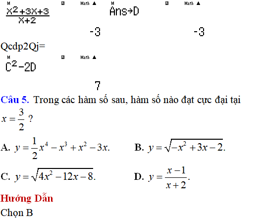 130 bài tập Cực trị của hàm số cơ bản có lời giải - Toán lớp 12