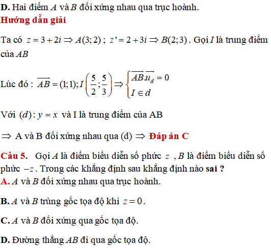 50 bài tập trắc nghiệm tập hợp điểm biểu diễn số phức có lời giải - Toán lớp 12