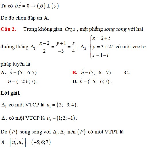 50 bài tập trắc nghiệm Vị trí tương đối trong không gian có lời giải - Toán lớp 12