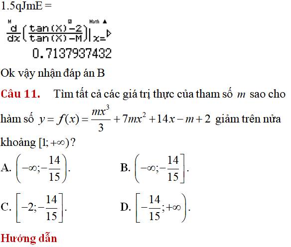 60 bài tập Tính đơn điệu của hàm số có lời giải (phần 1) - Toán lớp 12