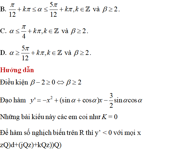 60 bài tập Tính đơn điệu của hàm số có lời giải (phần 1) - Toán lớp 12