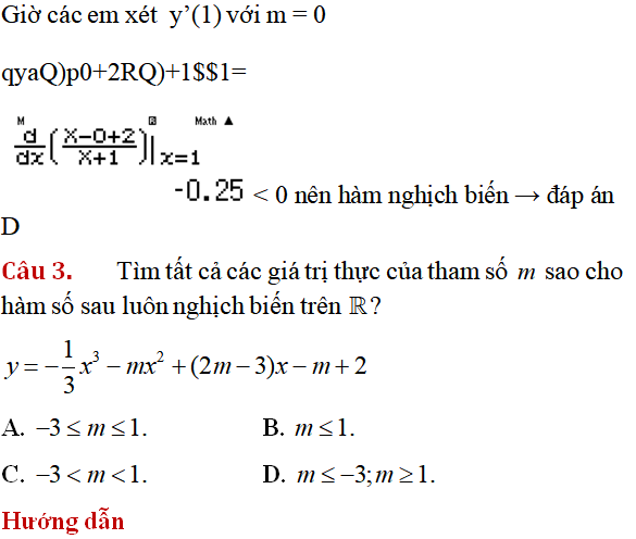 60 bài tập Tính đơn điệu của hàm số có lời giải (phần 1) - Toán lớp 12